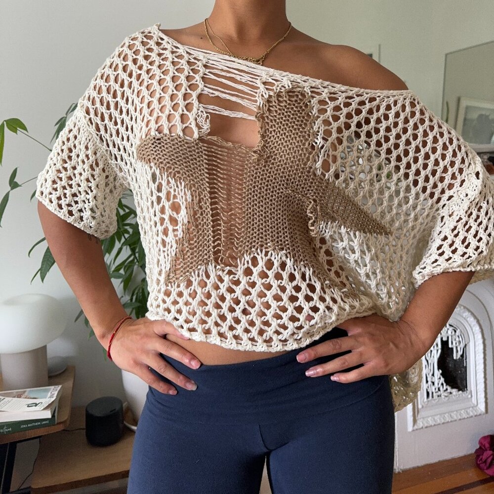 Knitted Off the Shoulder Top